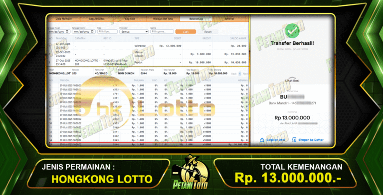 HK LOTTO JACKPOT PETANITOTO
