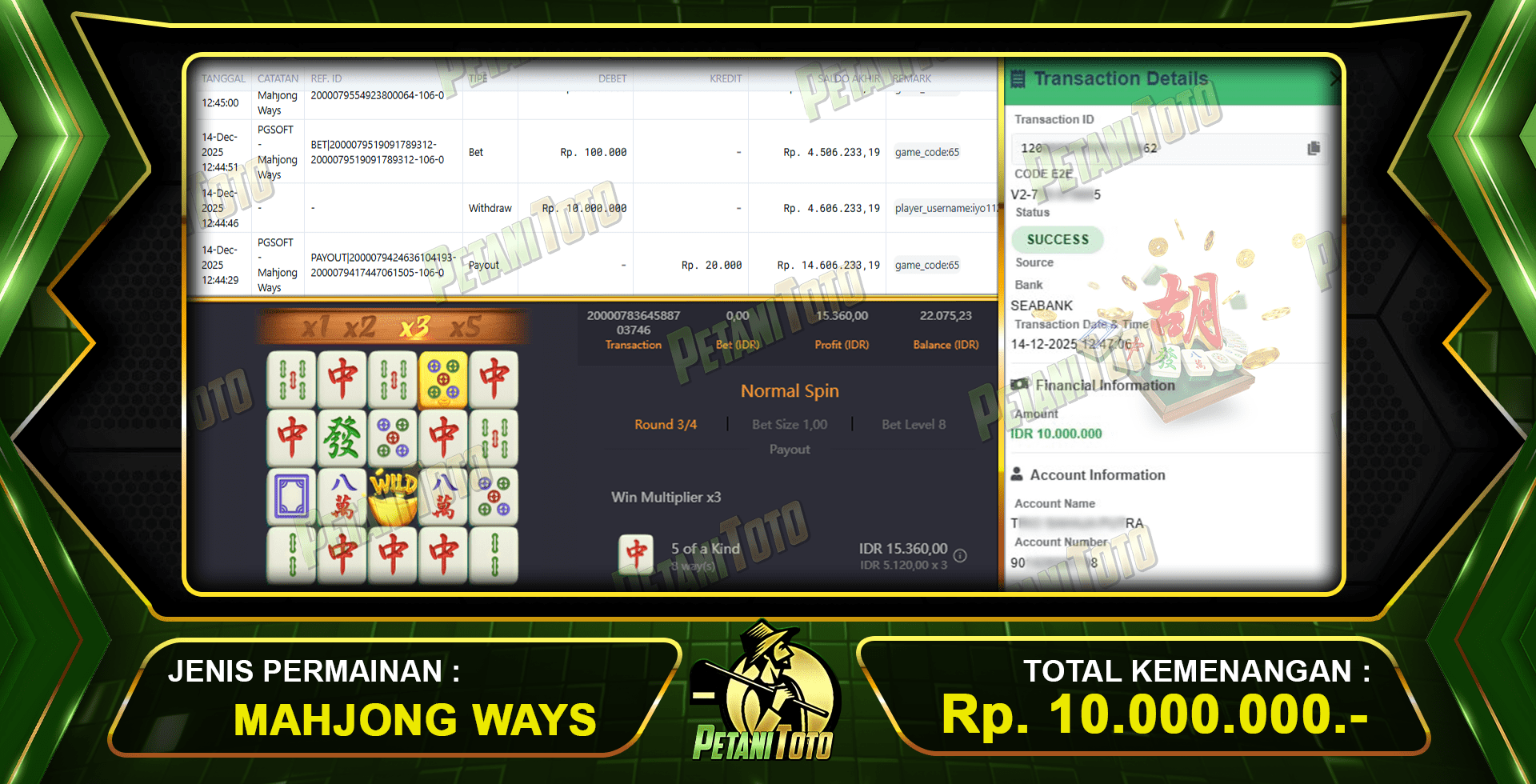 CUAN GAME SLOT PETANITOTO