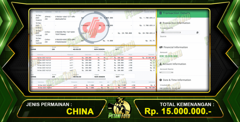HOKI DATANG DARI CHINA