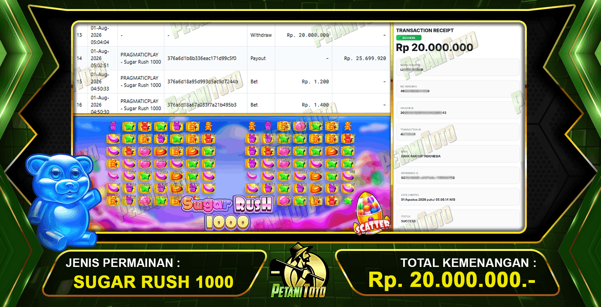 JACKPOT 20JT SUGAR RUSH