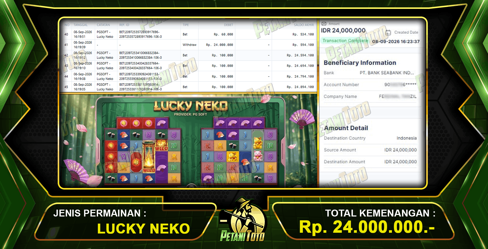 JACKPOT BESAR LUCKY NEKO
