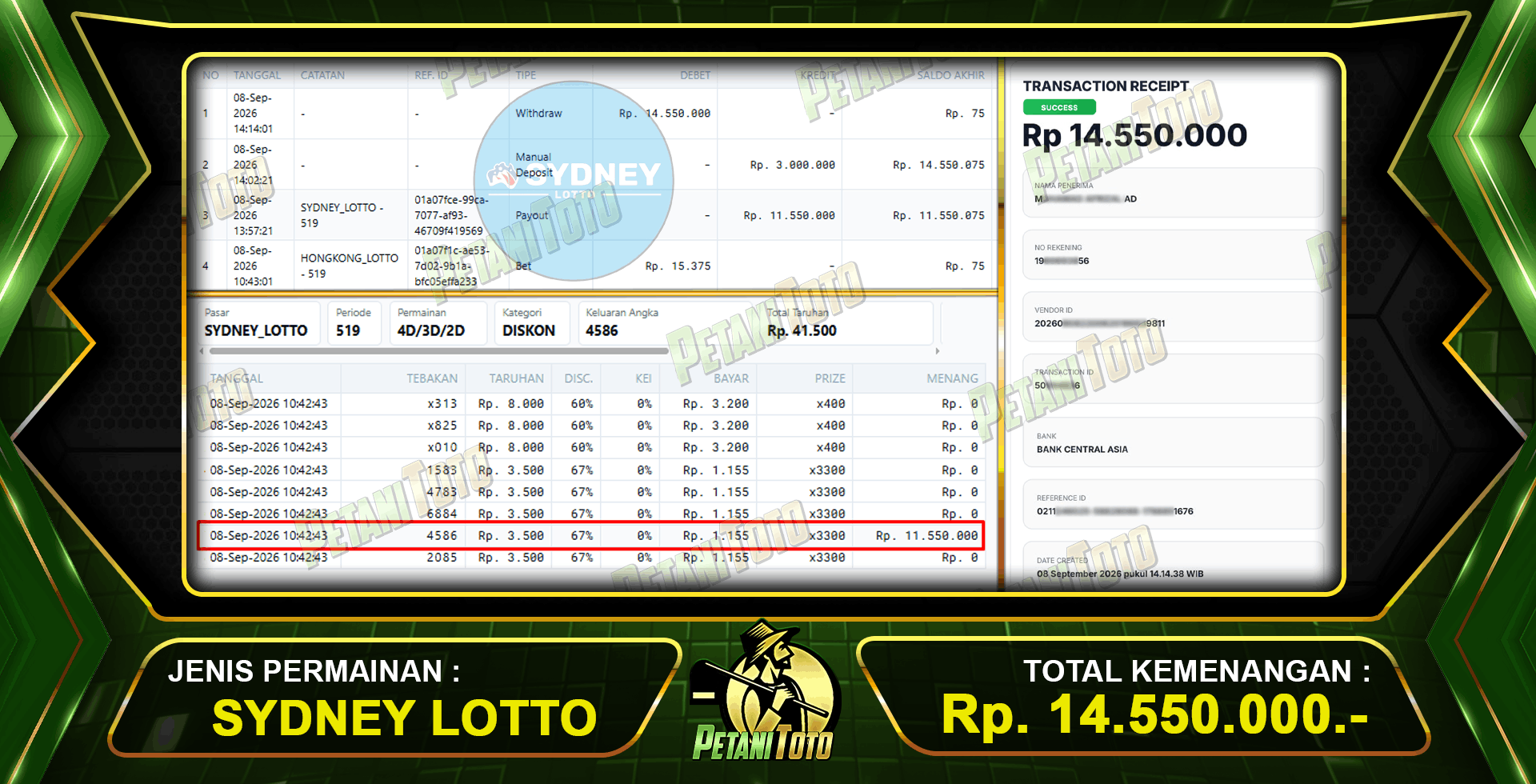 BERHASIL KEMBALI SYDNEY LOTTO