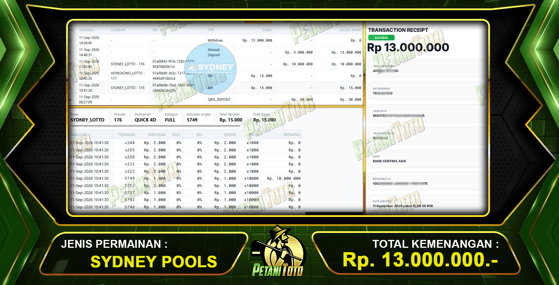 SYDNEY LOTTO MEMBAWA REZEKI