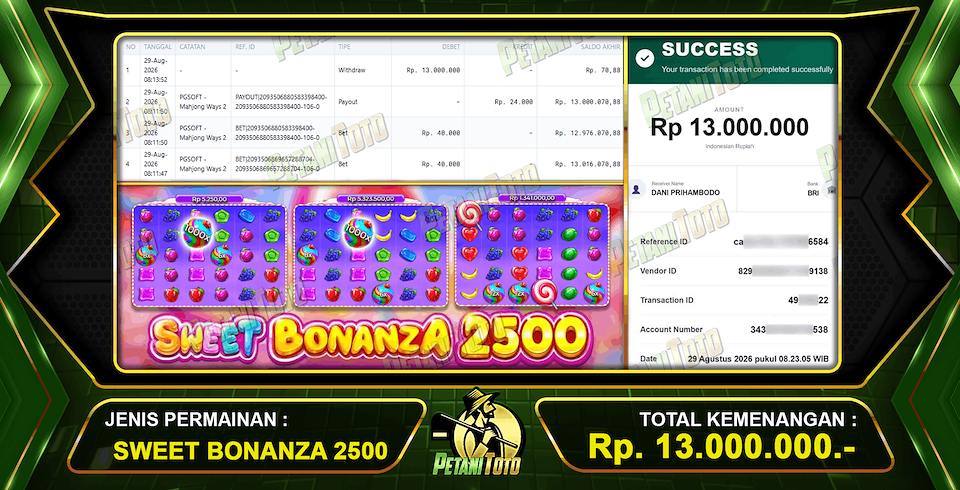 PERKALIAN BESAR BONANZA 2500
