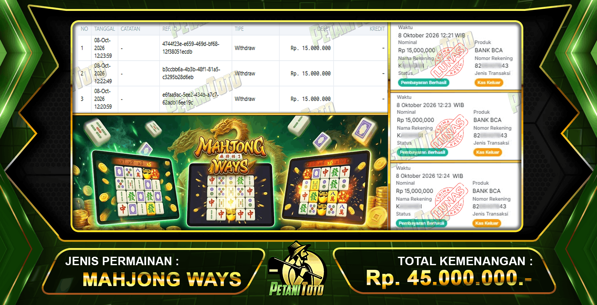 GACOR PECAHAN MAHJONG WAYS